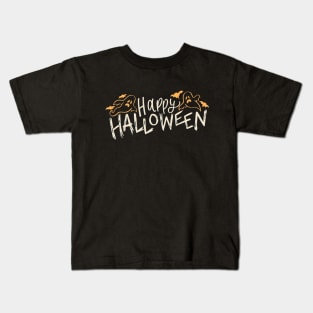 Cute Ghost Happy Halloween Kids T-Shirt